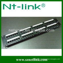 2u 48port Dual IDC cat5e rj45 utp patch painel